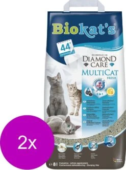 Biokat's Diamond Care Multicat - Kattenbakvulling - 2 X 8 L -Kattenproducten 892x1200 3