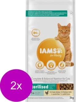 Iams Cat Adult Sterilised - Kattenvoer - 2 X Kip 3 Kg 7 Iams Cat Adult Sterilised - Kattenvoer - 2 X Kip 3 Kg -Kattenproducten 895x1200 1