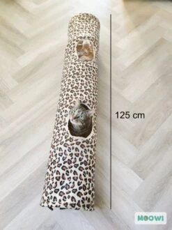 Moowi - Kattentunnel Luipaardprint - 125 Cm - Speeltunnel - Tijgerprint -Kattenproducten 899x1200 9