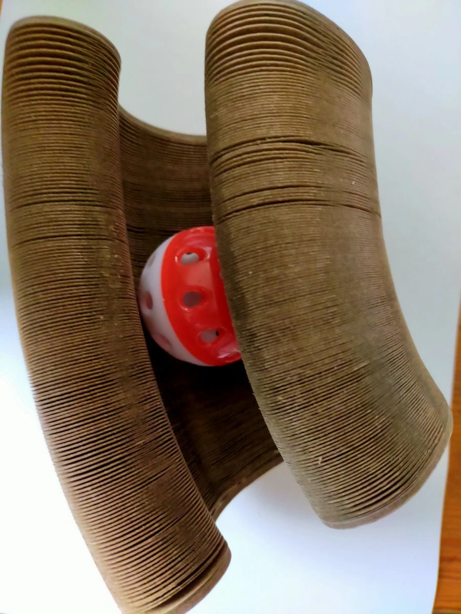 Kattenspeelgoed - Ronde, Opvouwbare En Vervormbare Krabmat Voor Katten Met Bal Met Belletjes Van Golfkartonpapier - Interactief Krabspeelgoed Voor Katten 8 Kattenspeelgoed - Ronde, Opvouwbare En Vervormbare Krabmat Voor Katten Met Bal Met Belletjes Van Golfkartonpapier - Interactief Krabspeelgoed Voor Katten - Afbeelding 6