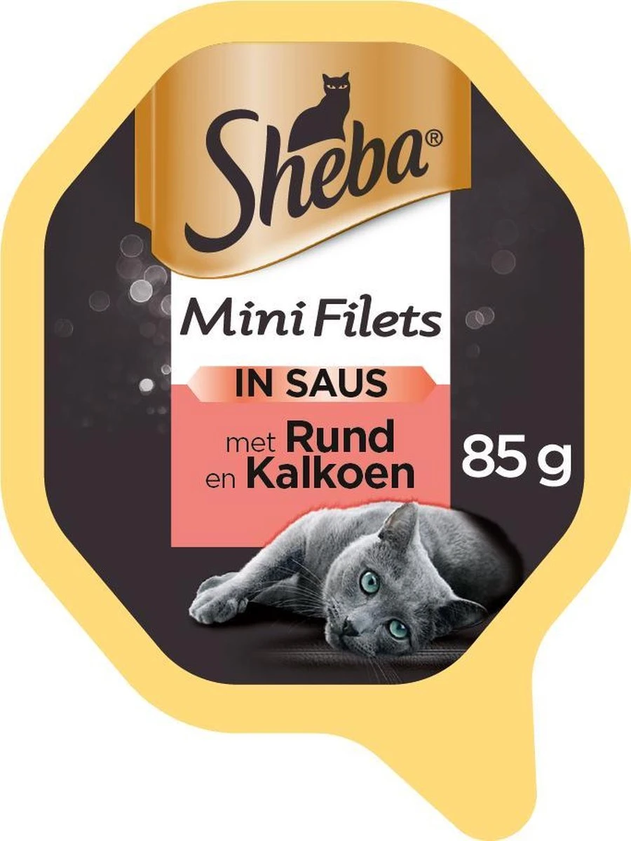 Sheba Mini Filets In Saus Katten Natvoer - Rund & Kalkoen - 22 X 85 Gr 5 Sheba Mini Filets In Saus Katten Natvoer - Rund & Kalkoen - 22 X 85 Gr - Afbeelding 3