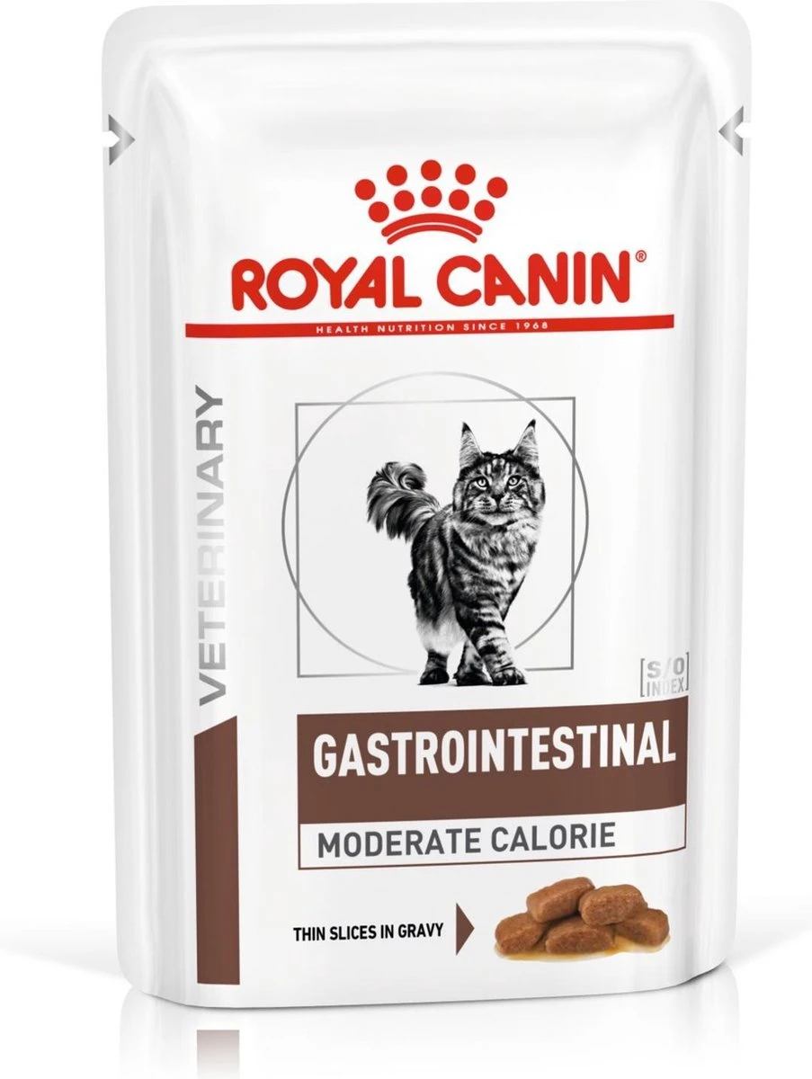 Royal Canin Gastro Intestinal Moderate Calorie Kat 12x85 Gr. 3 Royal Canin Gastro Intestinal Moderate Calorie Kat 12x85 Gr.