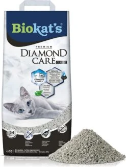 Biokat's Diamond Care Classic - 10 L - Kattenbakvulling - Klontvormend - Zonder Geur - Aktieve Kool