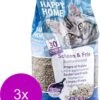 Happy Home Clumping Clean - Kattenbakvulling - 3 X 20 L 1 Happy Home Clumping Clean - Kattenbakvulling - 3 X 20 L -Kattenproducten 916x1200 1