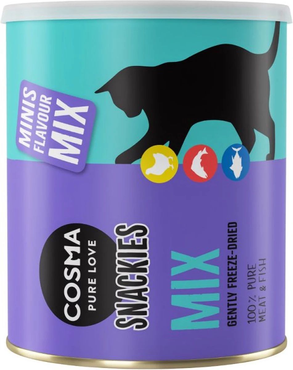 Cosma Pure Love Snackies Minis Flavour MIX 130g 3 Cosma Pure Love Snackies Minis Flavour MIX 130g