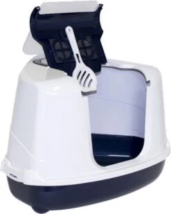 Moderna Flip Hoekkattenbak - Donkerblauw/Wit - 56 X 45 X 39 Cm 14 Moderna Flip Hoekkattenbak - Donkerblauw/Wit - 56 X 45 X 39 Cm -Kattenproducten 958x1200 2