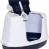 Moderna Flip Hoekkattenbak - Donkerblauw/Wit - 56 X 45 X 39 Cm 1 Moderna Flip Hoekkattenbak - Donkerblauw/Wit - 56 X 45 X 39 Cm -Kattenproducten 960x1200