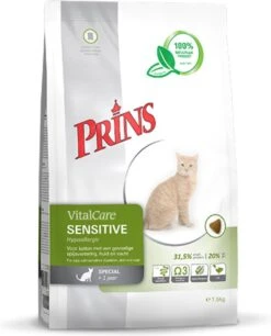 Prins - VitalCare Sensitive Hypoallergic - Kattenvoer - 5 Kg 25 Prins - VitalCare Sensitive Hypoallergic - Kattenvoer - 5 Kg -Kattenproducten 969x1200