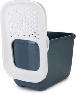 Savic Hop In Kattenbak - Steenblauw/wit -Kattenproducten 982x1200 5