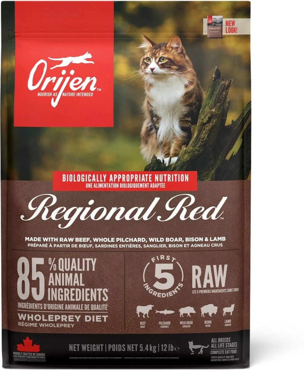 Orijen Regional Red Cat - Kattenvoer - 5.4 Kg 13 Orijen Regional Red Cat - Kattenvoer - 5.4 Kg - Afbeelding 11