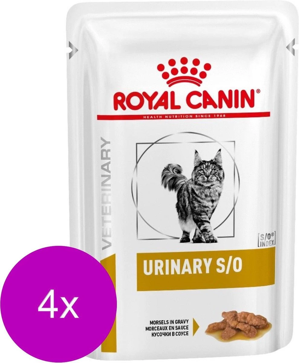 Royal Canin Veterinary Diet Urinary S/O Morsels Gravy Wet - Kattenvoer - 4 X 12x85 G 3 Royal Canin Veterinary Diet Urinary S/O Morsels Gravy Wet - Kattenvoer - 4 X 12x85 G