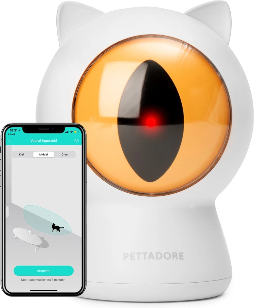 Pettadore - Laser Kattenspeeltjes - Smart Met Autoplay En Handmatig Via App 3 Pettadore - Laser Kattenspeeltjes - Smart Met Autoplay En Handmatig Via App
